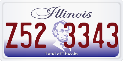 IL license plate Z523343