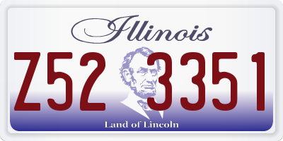 IL license plate Z523351