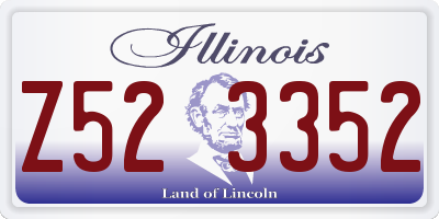 IL license plate Z523352