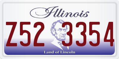 IL license plate Z523354