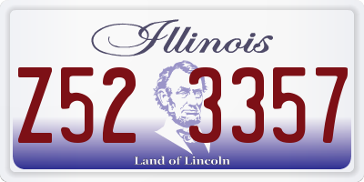 IL license plate Z523357