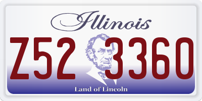 IL license plate Z523360