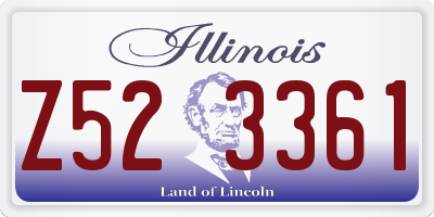 IL license plate Z523361