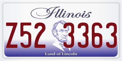 IL license plate Z523363