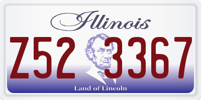 IL license plate Z523367