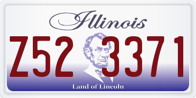 IL license plate Z523371