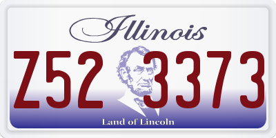 IL license plate Z523373