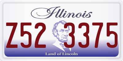 IL license plate Z523375