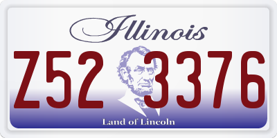 IL license plate Z523376