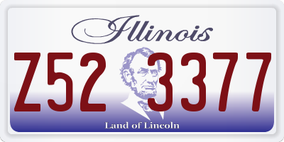 IL license plate Z523377