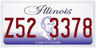 IL license plate Z523378