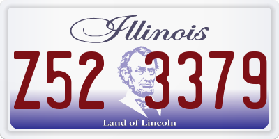IL license plate Z523379