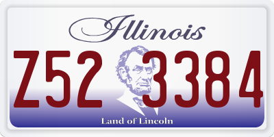 IL license plate Z523384