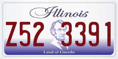 IL license plate Z523391