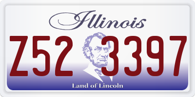 IL license plate Z523397