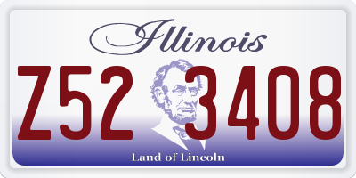 IL license plate Z523408
