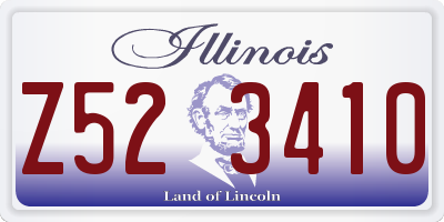 IL license plate Z523410