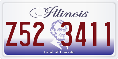 IL license plate Z523411