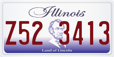IL license plate Z523413