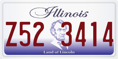 IL license plate Z523414