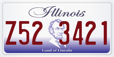 IL license plate Z523421