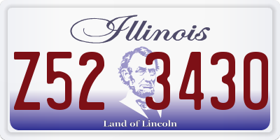 IL license plate Z523430