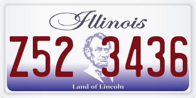 IL license plate Z523436