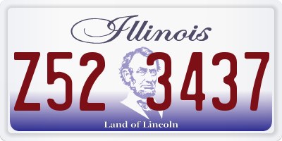 IL license plate Z523437