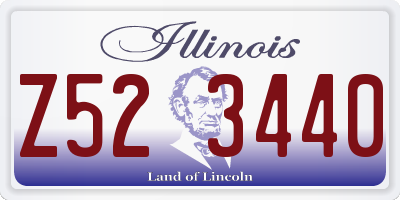 IL license plate Z523440