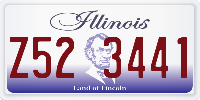 IL license plate Z523441