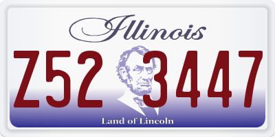 IL license plate Z523447
