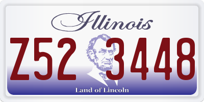 IL license plate Z523448