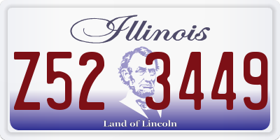 IL license plate Z523449