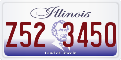 IL license plate Z523450