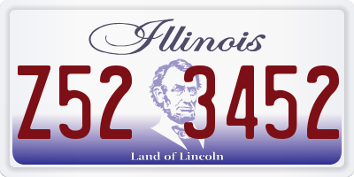 IL license plate Z523452