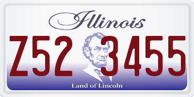 IL license plate Z523455