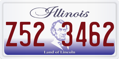 IL license plate Z523462