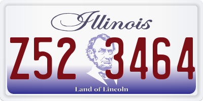 IL license plate Z523464