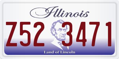 IL license plate Z523471