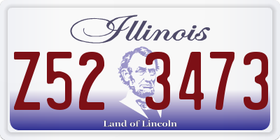 IL license plate Z523473