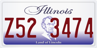 IL license plate Z523474
