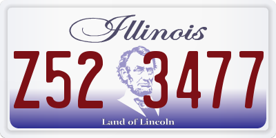 IL license plate Z523477