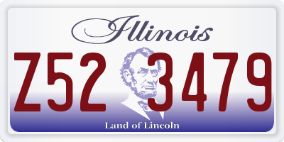 IL license plate Z523479