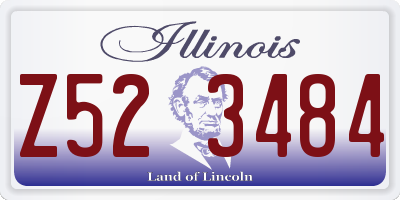 IL license plate Z523484