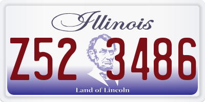 IL license plate Z523486
