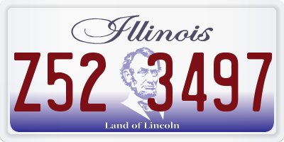 IL license plate Z523497
