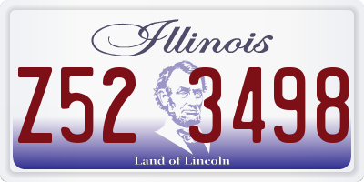 IL license plate Z523498