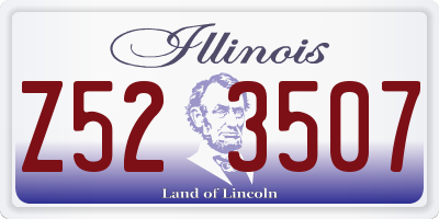 IL license plate Z523507