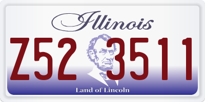 IL license plate Z523511