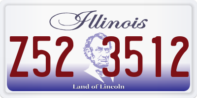 IL license plate Z523512